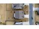Overhead view showing the house, backyard, street, and surrounding neighborhood at 1913 Brodgen Ln, Durham, NC 27703