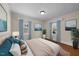 Comfortable bedroom with hardwood floors, neutral walls and two windows with nice views at 1917 Bivins St, Durham, NC 27707