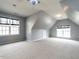 Large bonus room with dormer windows and neutral carpet at 206 May Farm Rd, Pittsboro, NC 27312