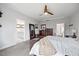 Bright main bedroom offering a walk-in to the main bathroom and a cozy atmosphere with natural light at 213 Chateau Way, Angier, NC 27501
