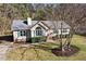 Charming single-story home with manicured lawn, mature trees, and inviting front entrance at 2204 Gentry Dr, Durham, NC 27705