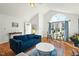 Inviting living room with hardwood floors, ample natural light, and stylish decor at 2204 Gentry Dr, Durham, NC 27705