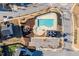 Aerial view of community pool, playground, parking and green spaces; community living at its finest at 3418 Longleaf Estates Dr, Raleigh, NC 27616