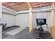 Unfinished basement features a gym at 3418 Longleaf Estates Dr, Raleigh, NC 27616