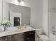 Bathroom featuring a vanity with sink and toilet at 3418 Longleaf Estates Dr, Raleigh, NC 27616