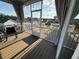 An outdoor screened porch that has a view of the neighborhood at 3418 Longleaf Estates Dr, Raleigh, NC 27616