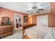 Spacious main bedroom with an ensuite and ample natural light from large windows at 348 Raymond Tharrington Rd, Louisburg, NC 27549