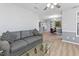 Open concept layout offers spacious living and dining areas with neutral paint at 3803 Chimney Ridge Pl # 102, Durham, NC 27713