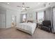 Serene main bedroom includes natural light, neutral decor, and ample space at 3805 Barberry Lake Ct, Fuquay Varina, NC 27526