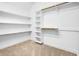 Walk-in closet with ample storage, shelving, and a rod for hanging clothes at 498 Mountain Laurel, Chapel Hill, NC 27517