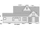 Rear elevation featuring asphalt shingles, horizontal lap siding, and screened porch at 5200 Bent Leaf Dr, Raleigh, NC 27606