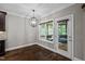 Breakfast nook featuring an open design leading to the screened porch at 766 Horizon Dr, Pittsboro, NC 27312