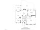 Detailed floor plan illustrating the layout of the main level, including kitchen, living, and dining areas at 766 Horizon Dr, Pittsboro, NC 27312