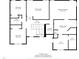 Floor plan showcasing bedrooms, bathrooms, and a media room on the upper level at 766 Horizon Dr, Pittsboro, NC 27312