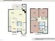 Detailed floor plan showcasing the layout of the home's first and second floors at 7736 Falcon Rest Cir, Raleigh, NC 27615