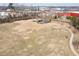 Community recreational area with soccer fields, a covered gazebo, and walking path at 8008 Hergety Dr, Raleigh, NC 27603