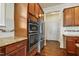Modern kitchen featuring built in stainless appliances and granite countertops at 8008 Hergety Dr, Raleigh, NC 27603