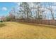 Expansive backyard with a wood fence offering a serene outdoor space at 120 Longspur Ln, Rolesville, NC 27571