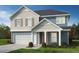 Charming two-story home showcasing diverse siding, balanced shutters and a two car garage at 140 Gobbler Dr, Smithfield, NC 27577