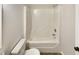 Clean bathroom with a new shower and tub combination at 143 George Wilton Dr, Clayton, NC 27520