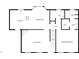 Schematic design reveals the layout of the main floor with a kitchen, living room, and primary bedroom at 143 George Wilton Dr, Clayton, NC 27520
