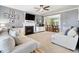 Open-concept living room flowing into dining area, perfect for seamless entertaining and Gathering gatherings at 153 Dell Meadows Pl, Four Oaks, NC 27524