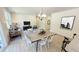 Open layout featuring dining area and living room with contemporary furniture and decor at 158 Gobbler Dr, Smithfield, NC 27577