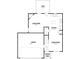 Detailed first floor plan highlighting the layout of the living spaces, including the kitchen, living room, and garage at 183 W Saltgrass Ln, Smithfield, NC 27577