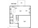 First floor plan showcasing the layout of the kitchen, dining, living, garage and patio at 197 W Saltgrass Ln, Smithfield, NC 27577