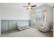 Well lit Bedroom with chair rail, vaulted ceiling, and neutral walls at 22 Hill Row Ln, Clayton, NC 27527
