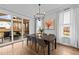 Formal dining room leads to an outdoor seating area, perfect for indoor/outdoor entertaining at 2500 Plowridge Rd, Fuquay Varina, NC 27526
