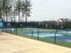 A view of the community pickleball courts available to all members at 287 Beacon Dr, Pittsboro, NC 27312