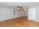 Bright living room featuring hardwood floors and neutral color palette at 3429 Dogwood Dr, Raleigh, NC 27604
