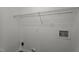 Functional laundry room with hookups and shelving for storage at 3624 Singleleaf Ln, Raleigh, NC 27616