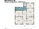 Floor plan showing a Primary bedroom, bedroom, living room, dining room, and kitchen at 404 Cherry St, Oxford, NC 27565
