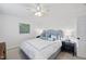 Cozy bedroom with soft lighting, neutral colors, and inviting pillows at 4708 Sweetbriar Dr, Raleigh, NC 27609
