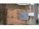 Birds eye view of the property showcasing roof design, driveway, and surrounding area at 538 E Waycliff Rd, Henderson, NC 27537