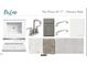 Primary bathroom design featuring white quartz counters, modern fixtures, and ceramic tile flooring at 540 Jocund St # 17, Rolesville, NC 27571