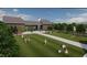 Community clubhouse with expansive lawn area, perfect for outdoor activities and gatherings at 540 Jocund St # 17, Rolesville, NC 27571