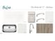 Kitchen design featuring white countertops, modern fixtures, a stainless steel sink, and stylish backsplash at 540 Jocund St # 17, Rolesville, NC 27571
