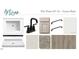 Guest bath design selection with quartz countertop, shower enclosure, flooring and faucet at 544 Jocund St # 16, Rolesville, NC 27571