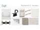 Secondary bathroom featuring modern fixtures, tile flooring, and framed shower enclosure at 548 Jocund St # 15, Rolesville, NC 27571