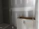 Bathroom in progress with installed vanity and open shower at 548 Jocund St # 15, Rolesville, NC 27571