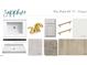 Sapphire Guest bathroom featuring a vanity, faucet, cabinet, handles, paint, shower enclosure, wall tile, and flooring at 564 Jocund St # 11, Rolesville, NC 27571
