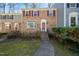 Charming brick townhouse with red shutters and a well-manicured front yard at 706 Collington Dr, Cary, NC 27511