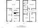 Detailed floor plan illustrating layout of the home with room dimensions and key features at 7317 Sandy Creek Dr, Raleigh, NC 27615