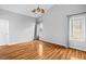 Spacious bedroom with hardwood floors, vaulted ceilings, and natural light at 809 Handel Ln, Apex, NC 27502