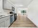 View of the kitchen leading to the living room, showcasing the open floor plan at 916 Tyan St St, Rocky Mount, NC 27801