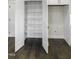 Walk-in pantry with shelving and storage solutions for efficient kitchen organization; also features laundry hookups at 970 Double Helix Rd, Apex, NC 27523