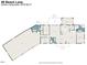 Detailed floor plan of a spacious home featuring multiple bedrooms, bathrooms, and living areas at 98 Beach Ln, Henderson, NC 27537